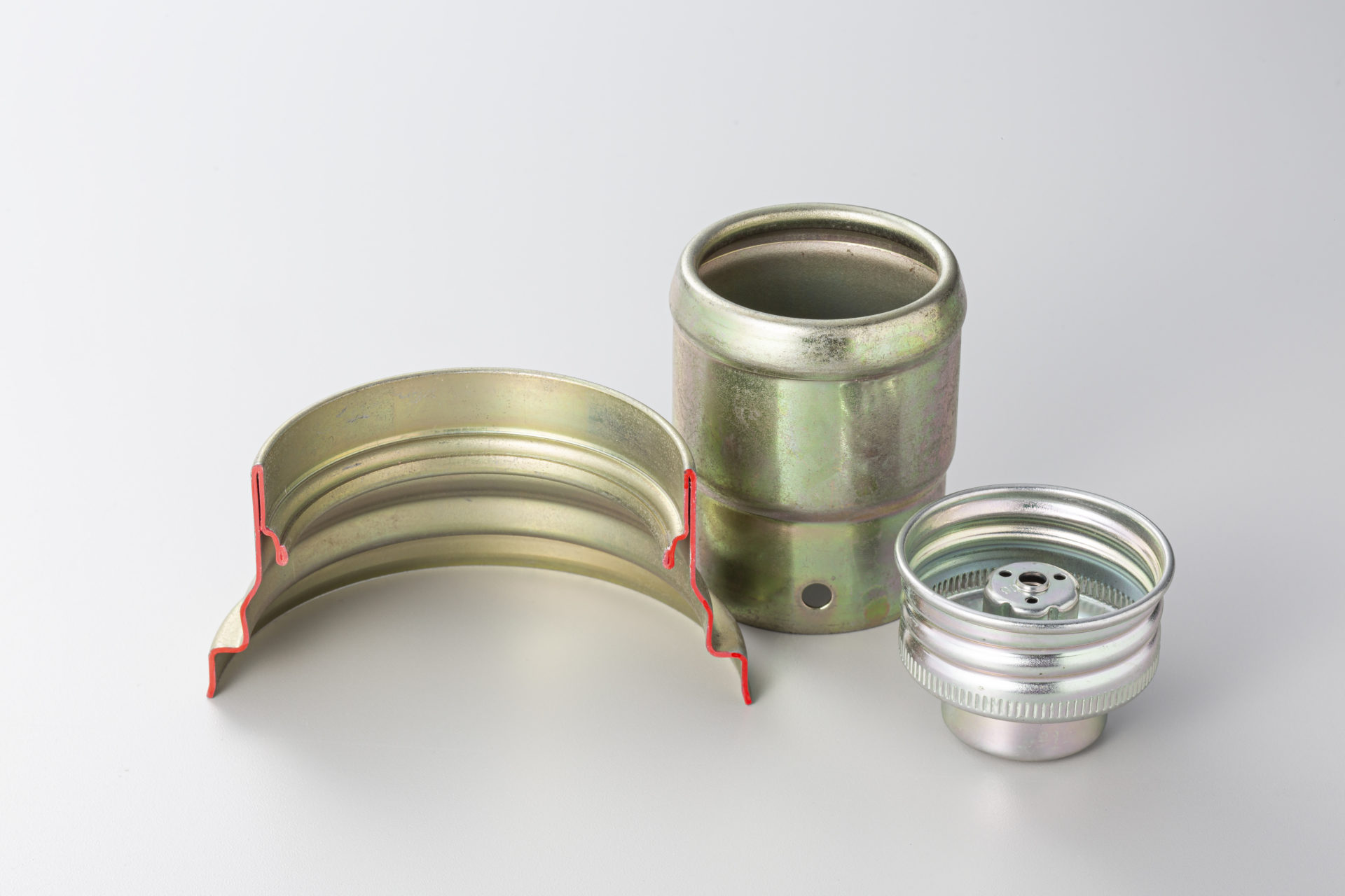 深絞り＋α：カール加工製品群